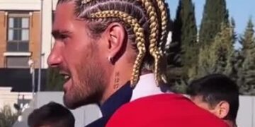 Rodrigo De Paul apareció con nuevo look en Atlético Madrid y sorprendió a todos