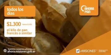 Ahora Pan: nuevo precio máximo a $1.300 el kilo hasta el 15 de febrero