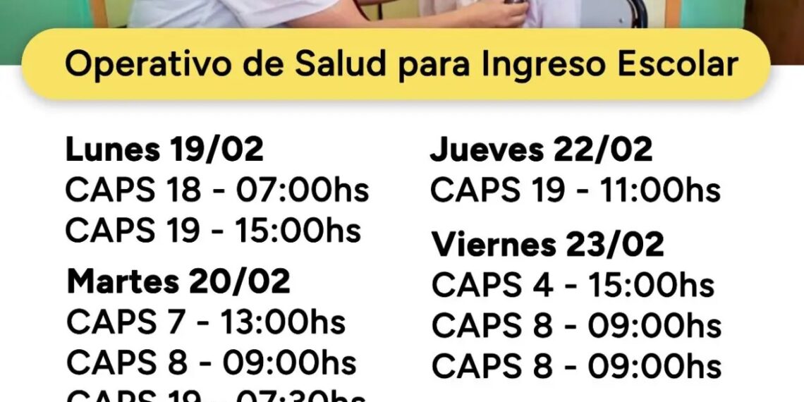 Realizarán operativos para el control de aptitud física en diferentes Caps de Posadas