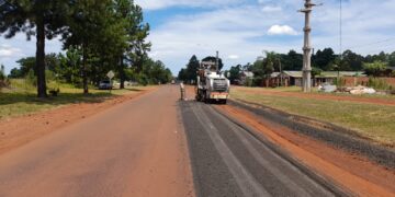 Realizan trabajo de reparación y mejora en la Ruta Provincial N° 9