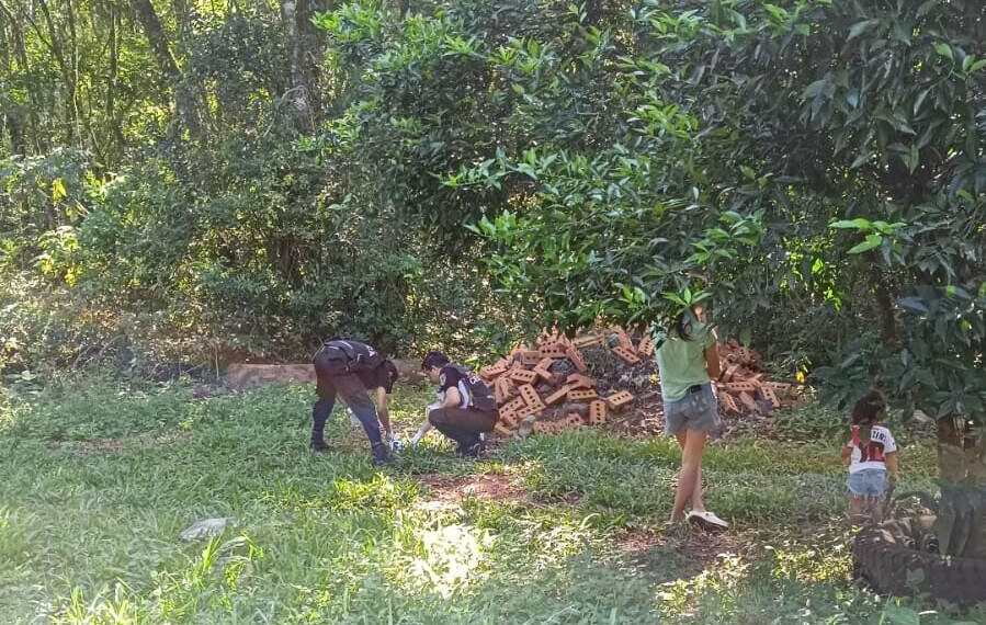 Hallaron restos óseos calcinados en Puerto Esperanza