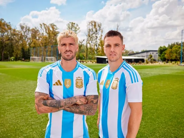 Presentaron las nuevas camisetas de la selección argentina
