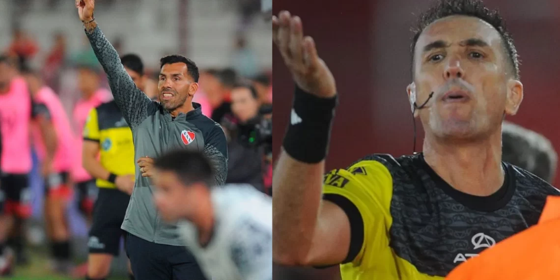 Escándalo entre Tevez, el Kun y un dirigente de la AFA tras el partido entre Independiente y Barracas Central