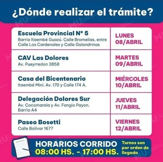 Boleto educativo gratuito: esta semana continua el cronograma para inscribirse en Posadas