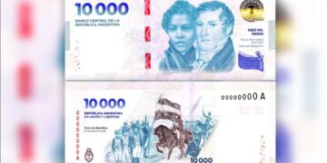 El nuevo billete de 10 mil pesos ya está en circulación