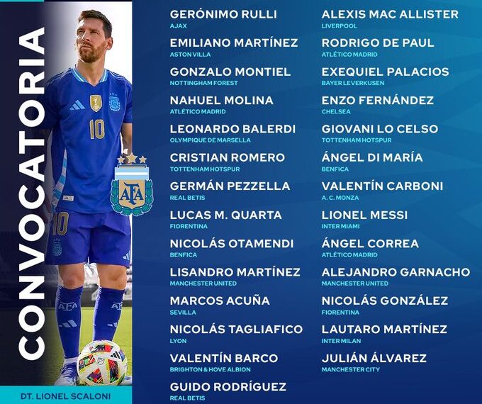 Scaloni dio la lista de convocados para los próximos amistosos de la Selección