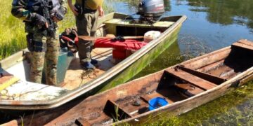 Policías de medioambiente destruyeron botes utilizados para pesca ilegal y otros ilícitos