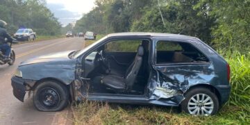 Campo Ramón: choque entre un automóvil y un camión dejó un lesionado