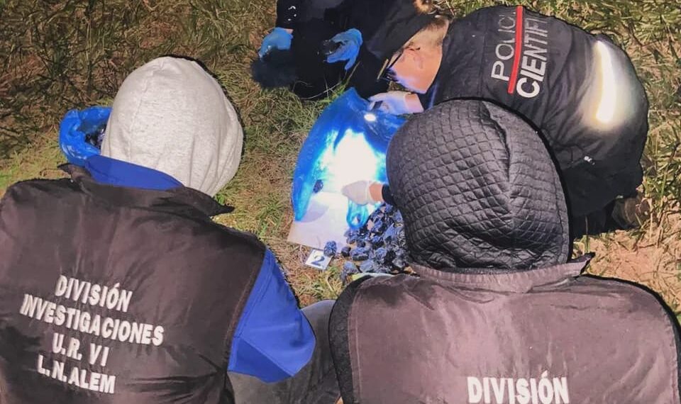 Incautaron marihuana en Alem valuada en más de 4 millones de pesos