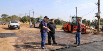 Passalacqua recorrió importantes obras de infraestructura en Cerro Azul y Cerro Corá
