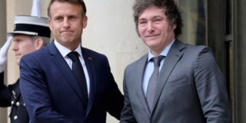Javier Milei se reunió con Emmanuel Macron antes de la inauguración de los Juegos Olímpicos