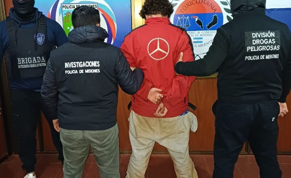 En San Vicente capturaron a un prófugo brasileño perteneciente a una banda narcocriminal
