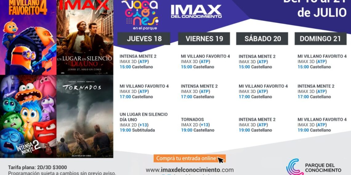 Las vacaciones de invierno también se viven en el Imax del Conocimiento