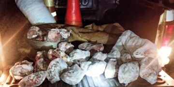 Tres ladrones de ganado fueron capturados por la Policía con carne vacuna faenada