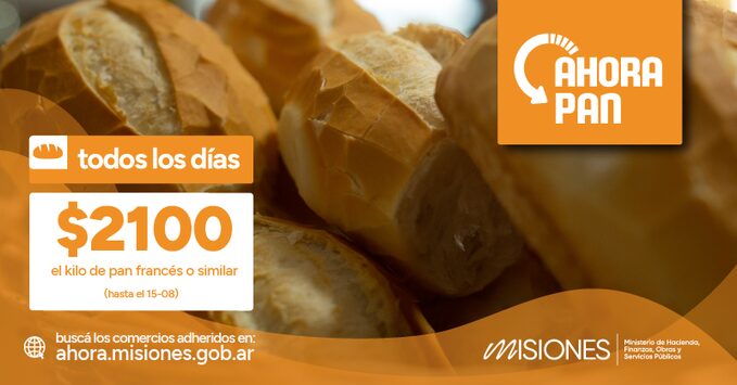 Ahora Pan: el programa actualiza su valor de referencia máximo, que pasará a ser $2.100 hasta el 15 de agosto