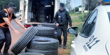 Secuestraron más de $6.000.000 en neumáticos de contrabando en Montecarlo