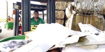 Reciclaron más de una tonelada de papeles del Poder Judicial