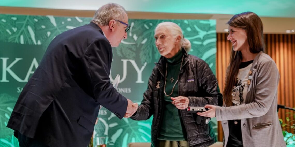 Passalacqua recibió a la legendaria primatóloga Jane Goodall en Puerto Iguazú