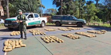 Hallaron más de 320 kilos de marihuana abandonados a la vera del río Paraná