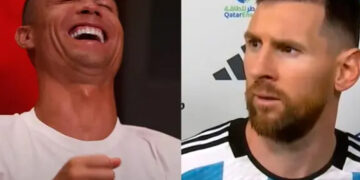 Cristiano Ronaldo imitó el “¿Qué mirás, bobo?” de Messi y estallaron las redes