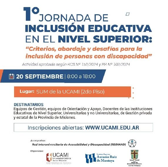 Primera Jornada de Inclusión Educativa en el Nivel Superior