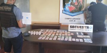 Presunto motonarcodelivery fue atrapado con dosis de cocaína en Campo Grande