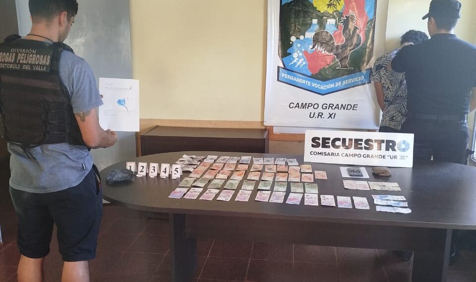 Presunto motonarcodelivery fue atrapado con dosis de cocaína en Campo Grande