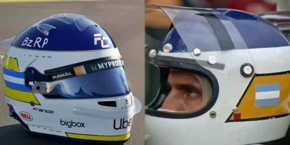 Colapinto utilizará un casco en homenaje a Carlos Reutemann