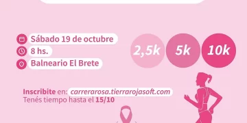 “Maratón Rosa” para concientizar y prevenir el cáncer de mama