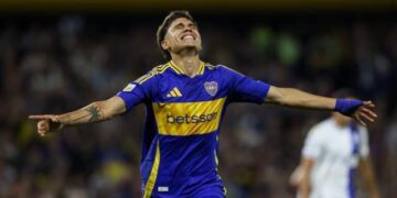 Boca goleó a Godoy Cruz y logró su primer triunfo con Gago como DT