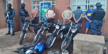 Detuvieron a integrantes de una banda dedicada al robo, desarme y venta de motocicletas