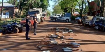 Concepción de la Sierra: compactaron escapes de motocicletas secuestradas