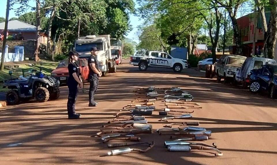 Concepción de la Sierra: compactaron escapes de motocicletas secuestradas