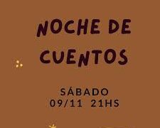 “Noche de cuentos” en Espacio Base