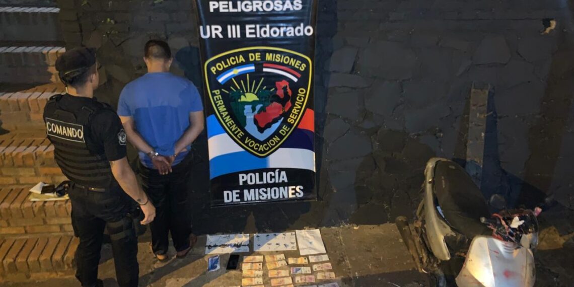 Tres narcodeliverys detenidos con cocaína, marihuana y elementos robados
