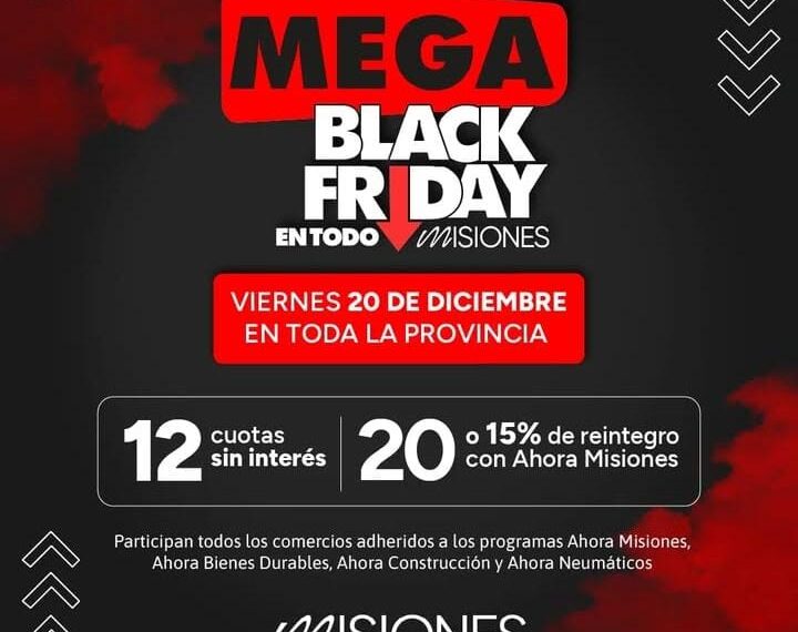 Gran expectativa por el mega Black Friday en todo Misiones