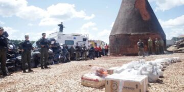 Con la presencia de la Ministra Bullrich, incineraron más de 47 toneladas de droga en Puerto Rico