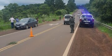 Falleció una motociclista tras un despiste en Bernardo de Irigoyen