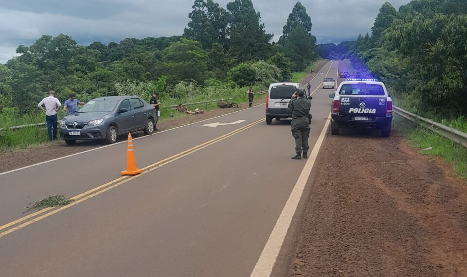 Falleció una motociclista tras un despiste en Bernardo de Irigoyen