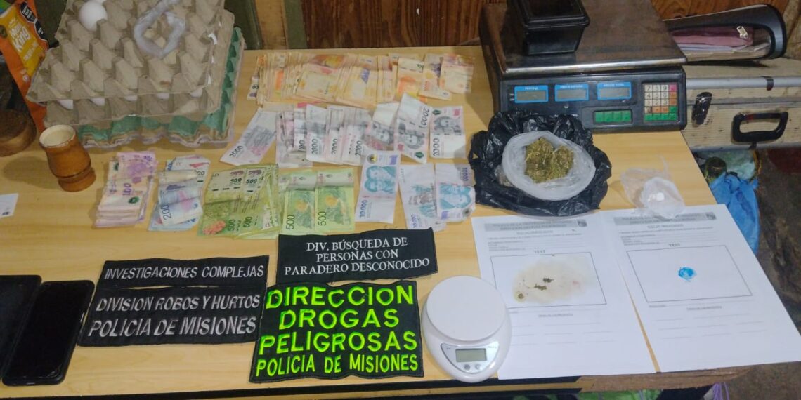 Desarticularon una banda delictiva tras siete allanamientos en la Chacra 181: secuestraron droga y elementos robados