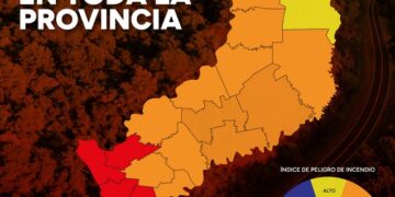Emergencia ígnea en Misiones: recuerdan la importancia de atender el índice de peligro de incendios y evitar cualquier tipo de quema