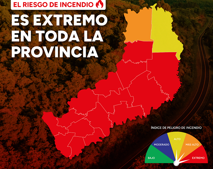 Misiones en alerta: en sólo 12 horas, bomberos realizaron 21 intervenciones para controlar incendios
