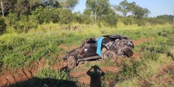 Falleció un hombre que viajaba como acompañante tras un despiste en Santa Ana