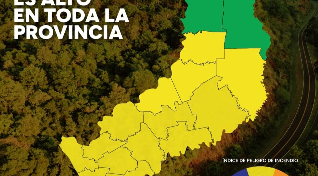 Misiones continúa en alerta por alta probabilidad de incendios, a pesar de las lluvias