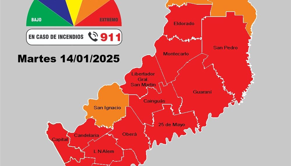 A pesar de las lluvias, Misiones continúa en alerta roja por incendios
