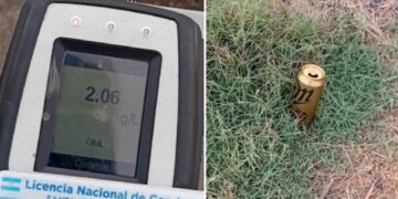 Dio positivo en alcoholemia y abrió una lata de cerveza en medio del operativo