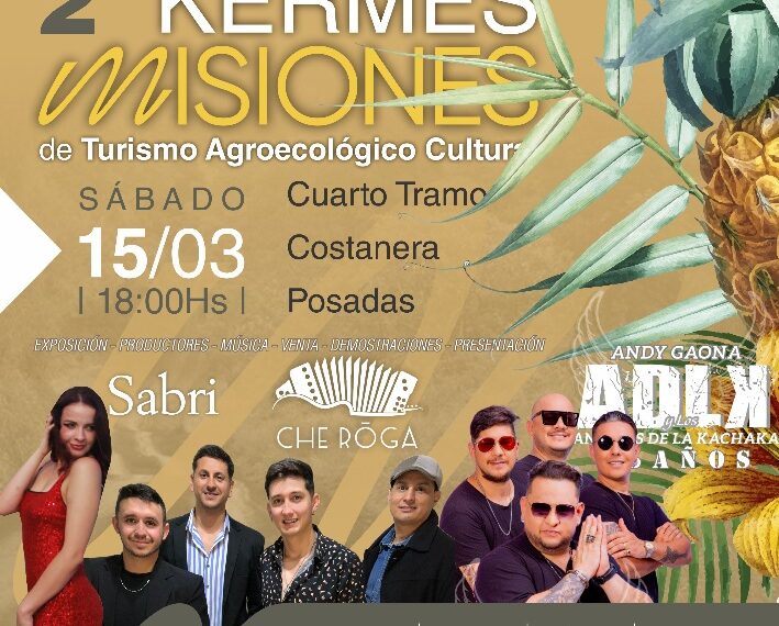 Llega la segunda edición de la Kermes Misiones de “Turismo Agroecológico Cultural”