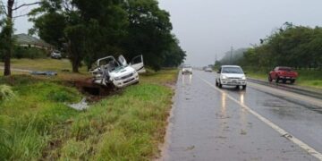 Guaraní: un fallecido y cinco heridos en fatal siniestro vial sobre la Ruta 14