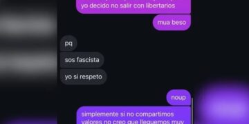 Un hombre invitó a salir a una “peronista” y el chat se volvió viral: “No salgo con libertarios”