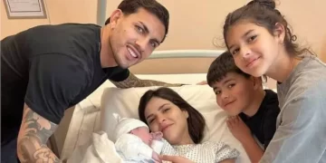Nació Lautaro, el tercer hijo del campeón Leandro Paredes
